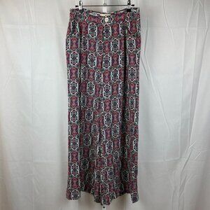 Anthropologie Elevenses Southshore Printed‎ Wide Leg Palazzo Pants Size 2